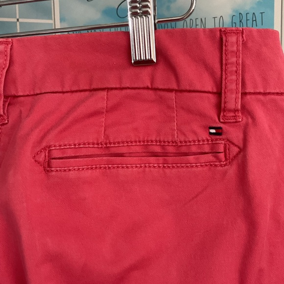 NWOT | CROP PANTS | SIZE 8 |TOMMY HILFIGER | CORAL BRICK | COTTON | SPANDEX - Picture 11 of 12